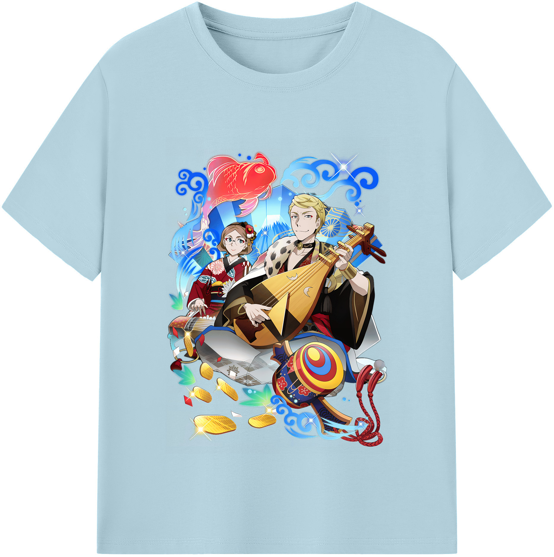 （画像用） 文豪ストレイドッグス Bungo Stray Dogs 綿100％半袖Tシャツ（フロントプリント）